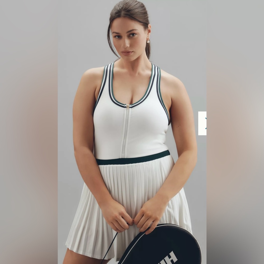 Varley Jane Sleeveless Court Mini Dress Women Sz 1X Preppy Pickleball Tennis NWT